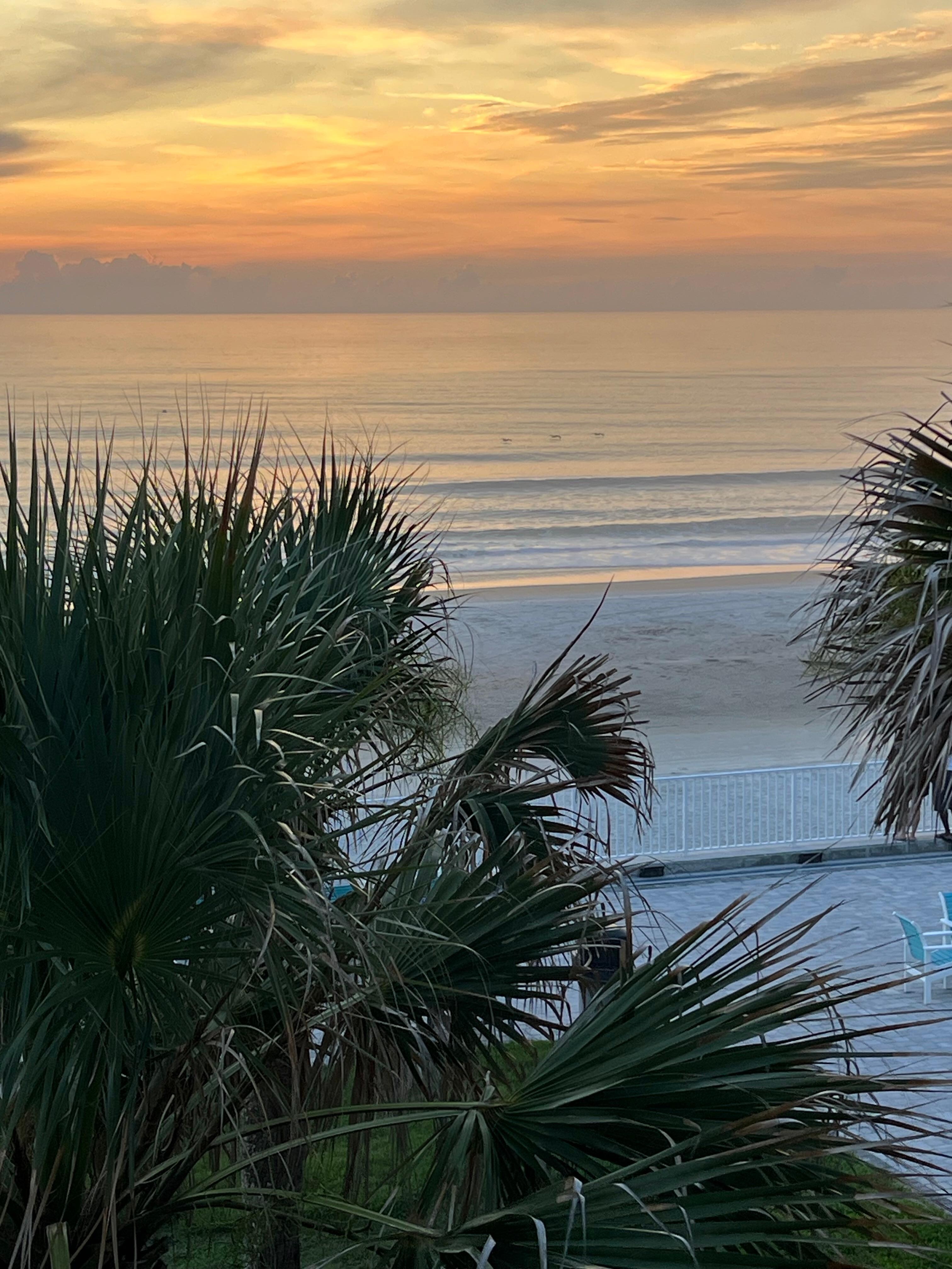 Sunrise from the balcony 