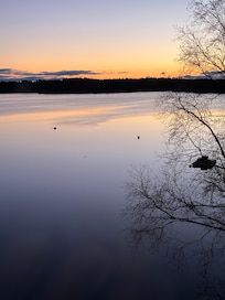 View from the deck at sunrise.