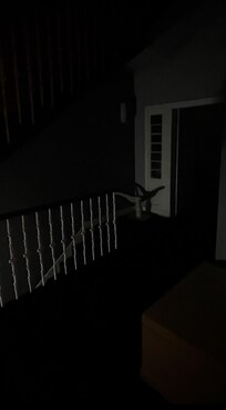 Dark lobby with random furniture