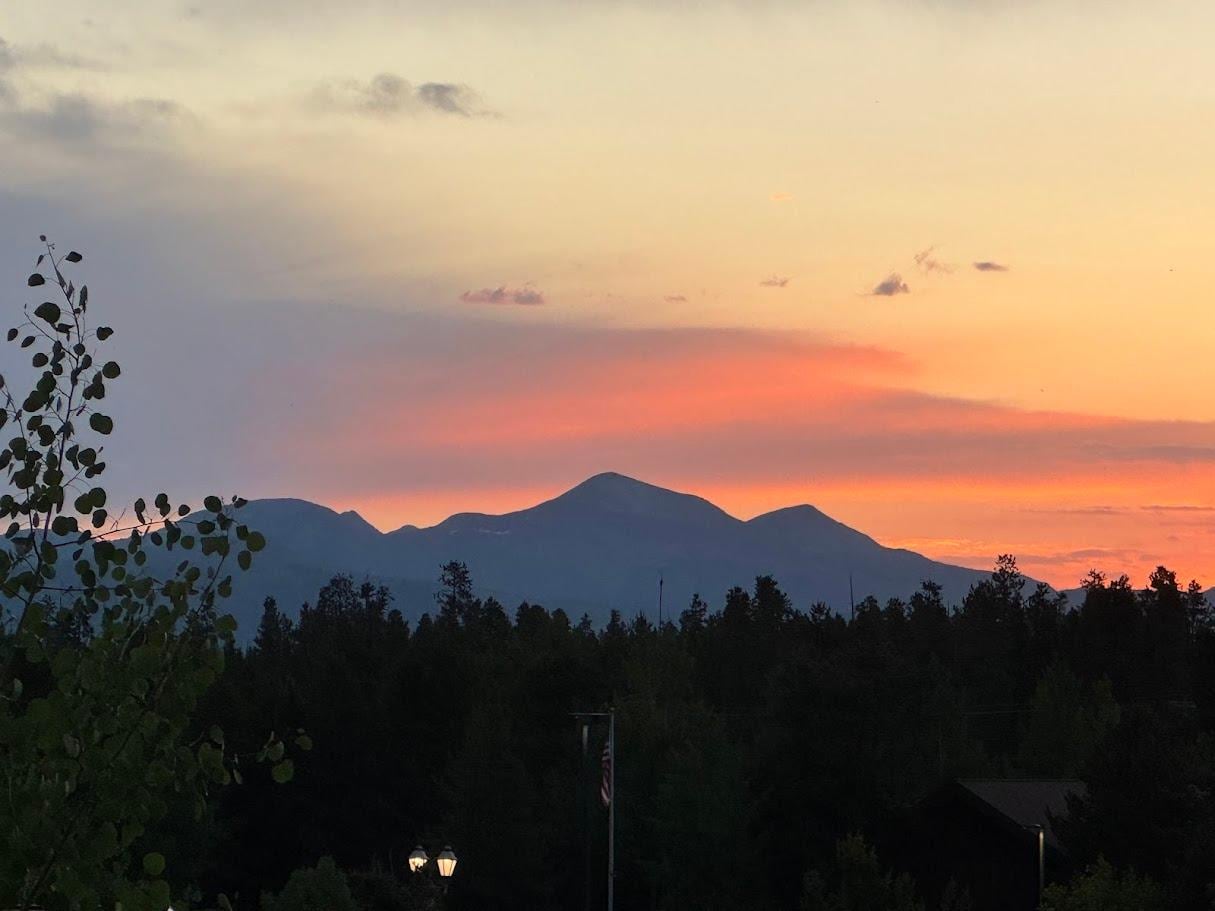 Sunrise from the balcony.