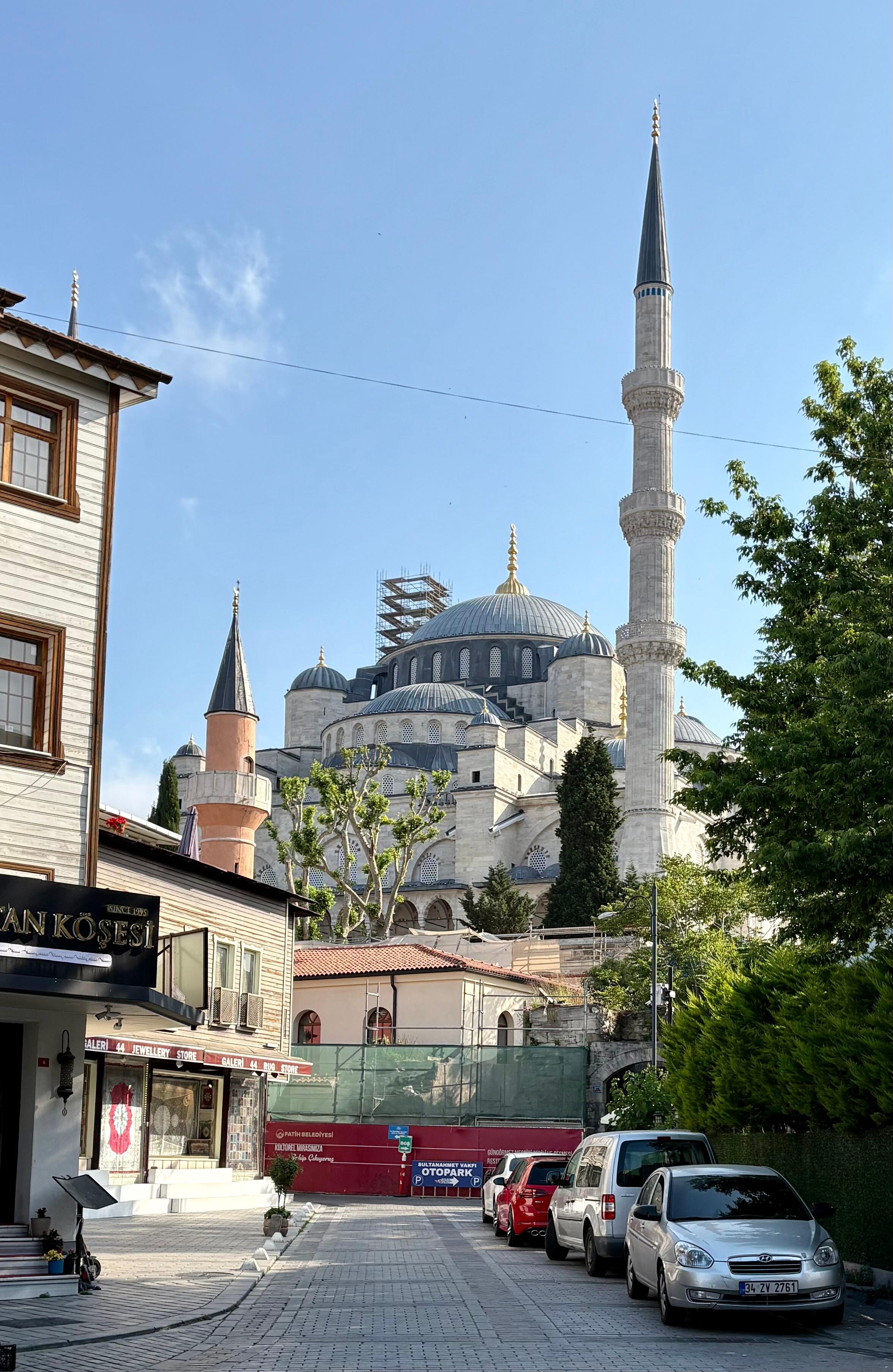 Across from hotel 
