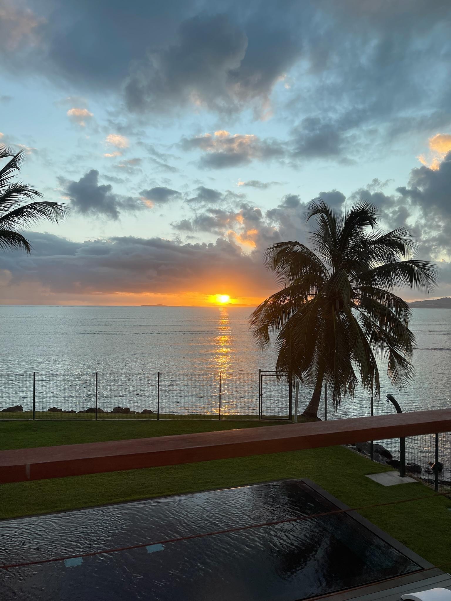 Sunrise was beautiful. 