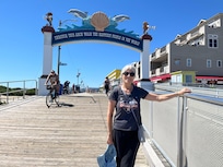 Entrance to the boardwalk.