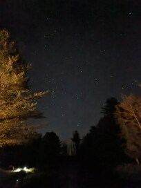 Night view over the lake