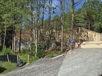 New construction home being built next door
