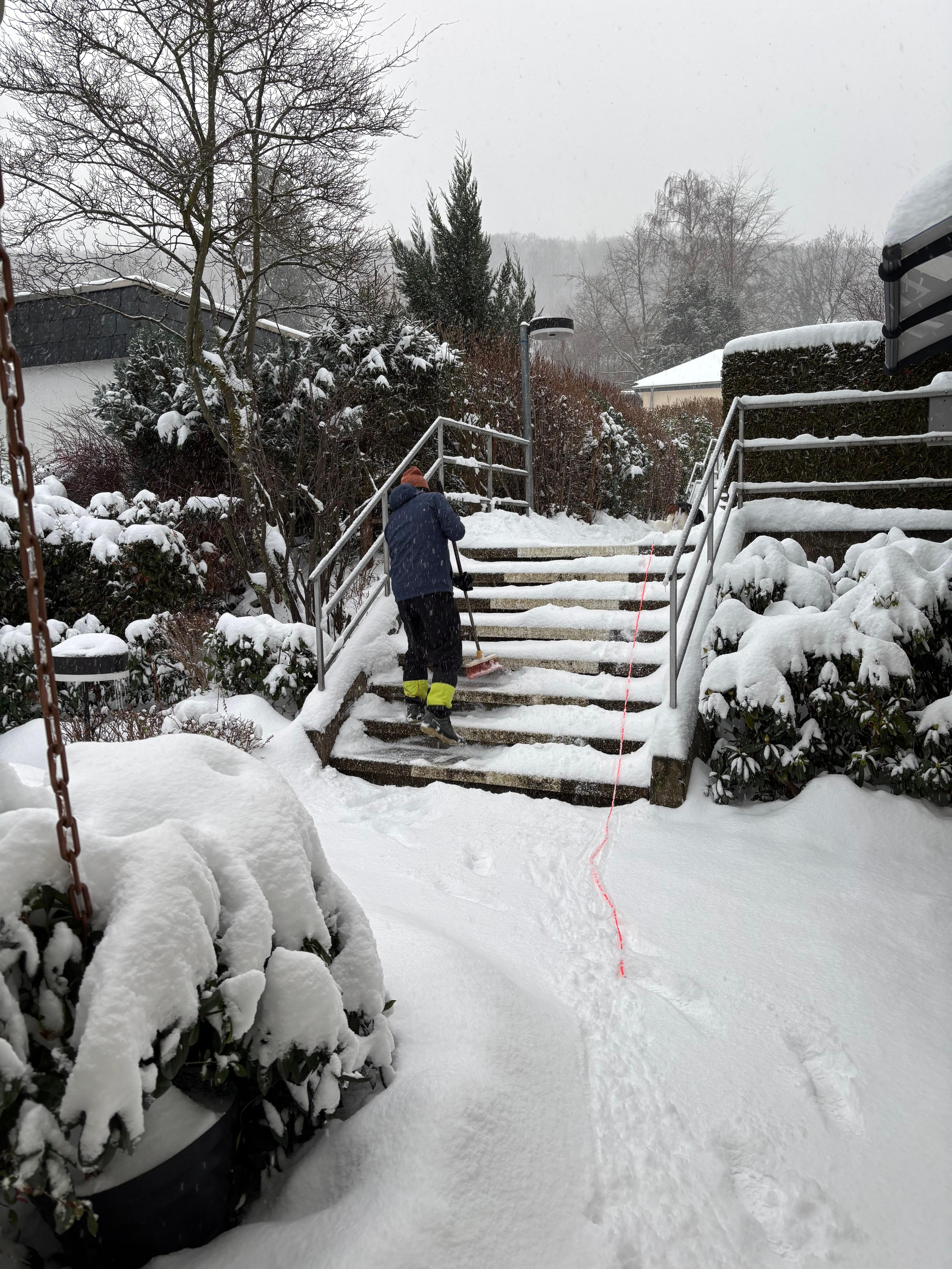 Schnee fegen inklusive 