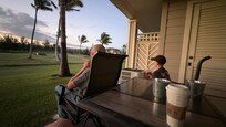 Watching the golf course crew @6 am!