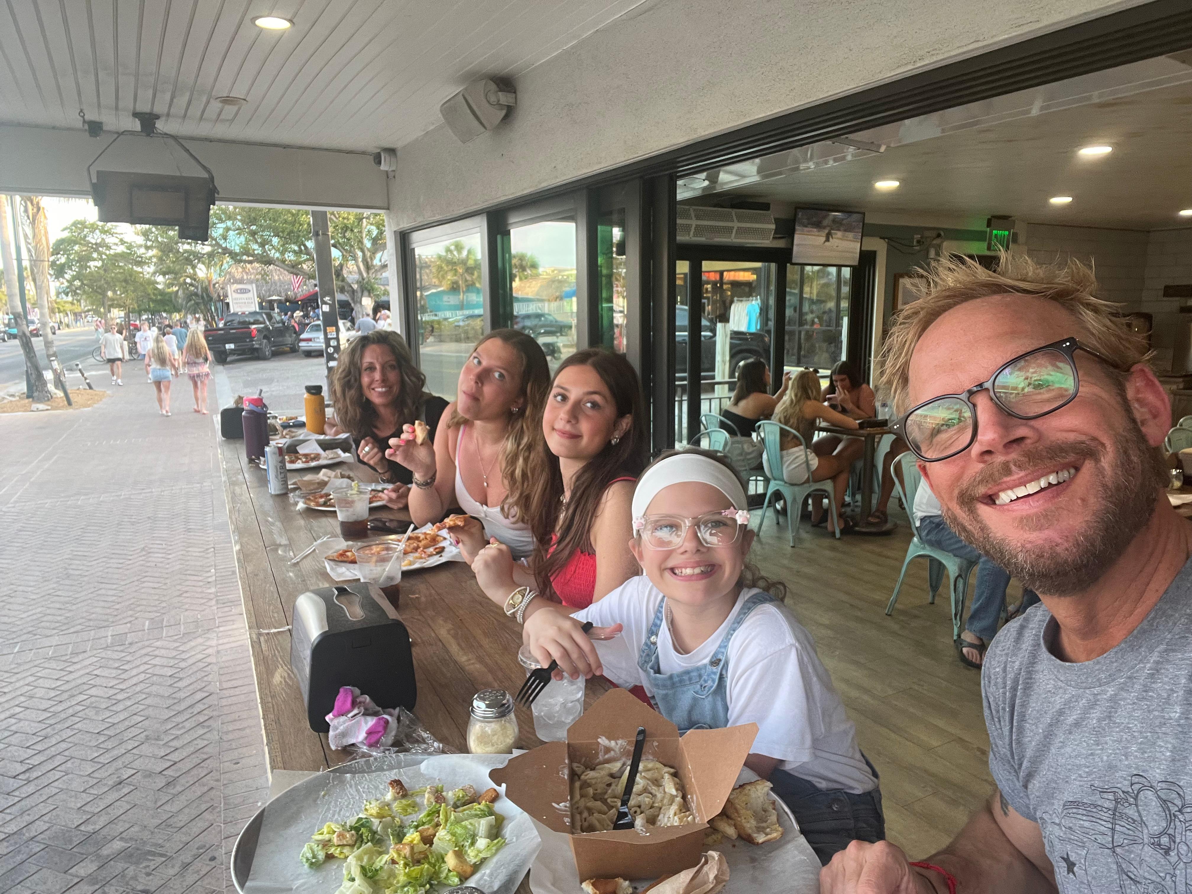 Riptide pizza to people watch 