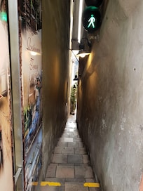 El callejón más estrecho.