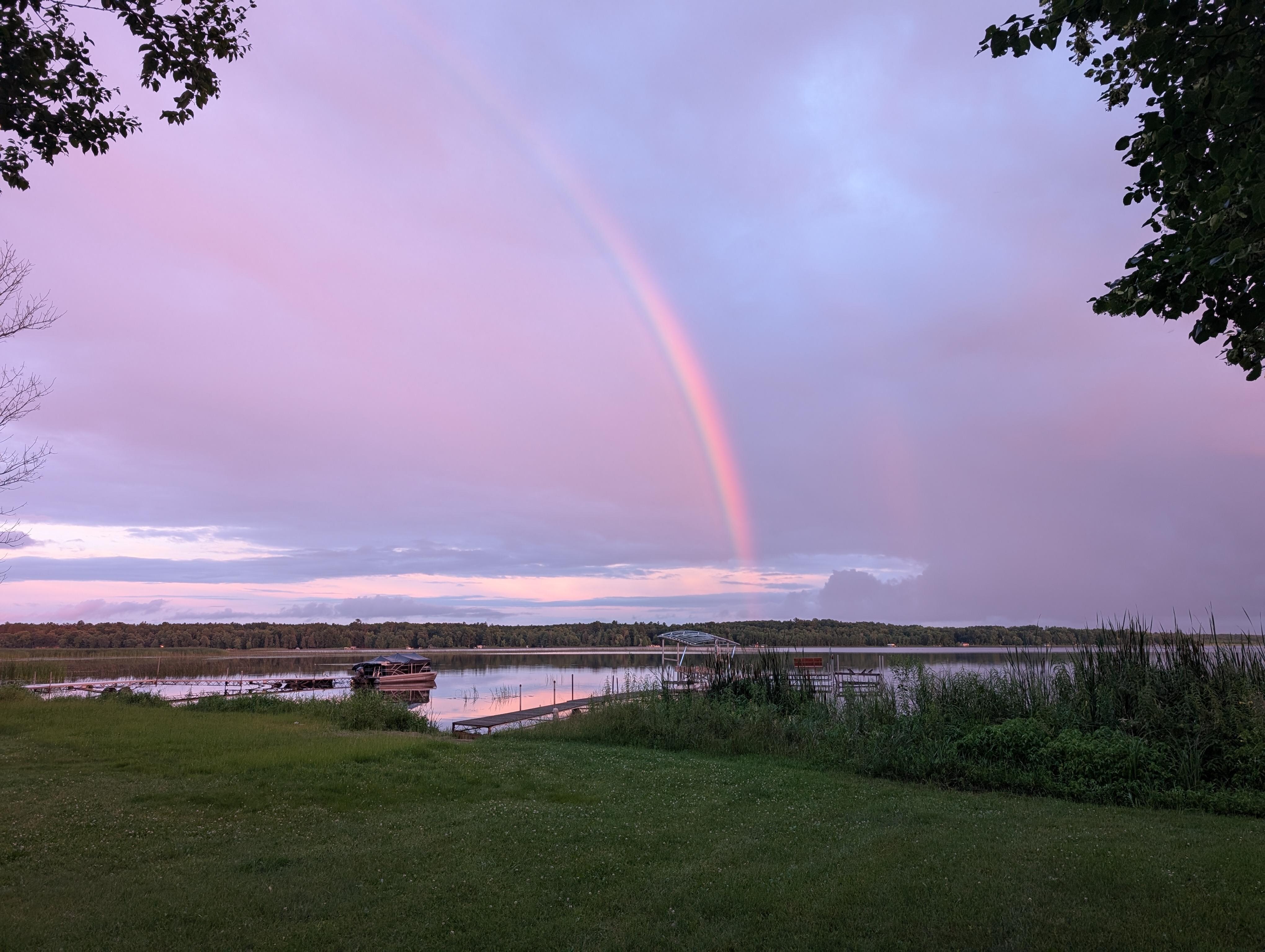 After every rain there is beauty ❤️ This was while we were sitting on the porch one evening. 