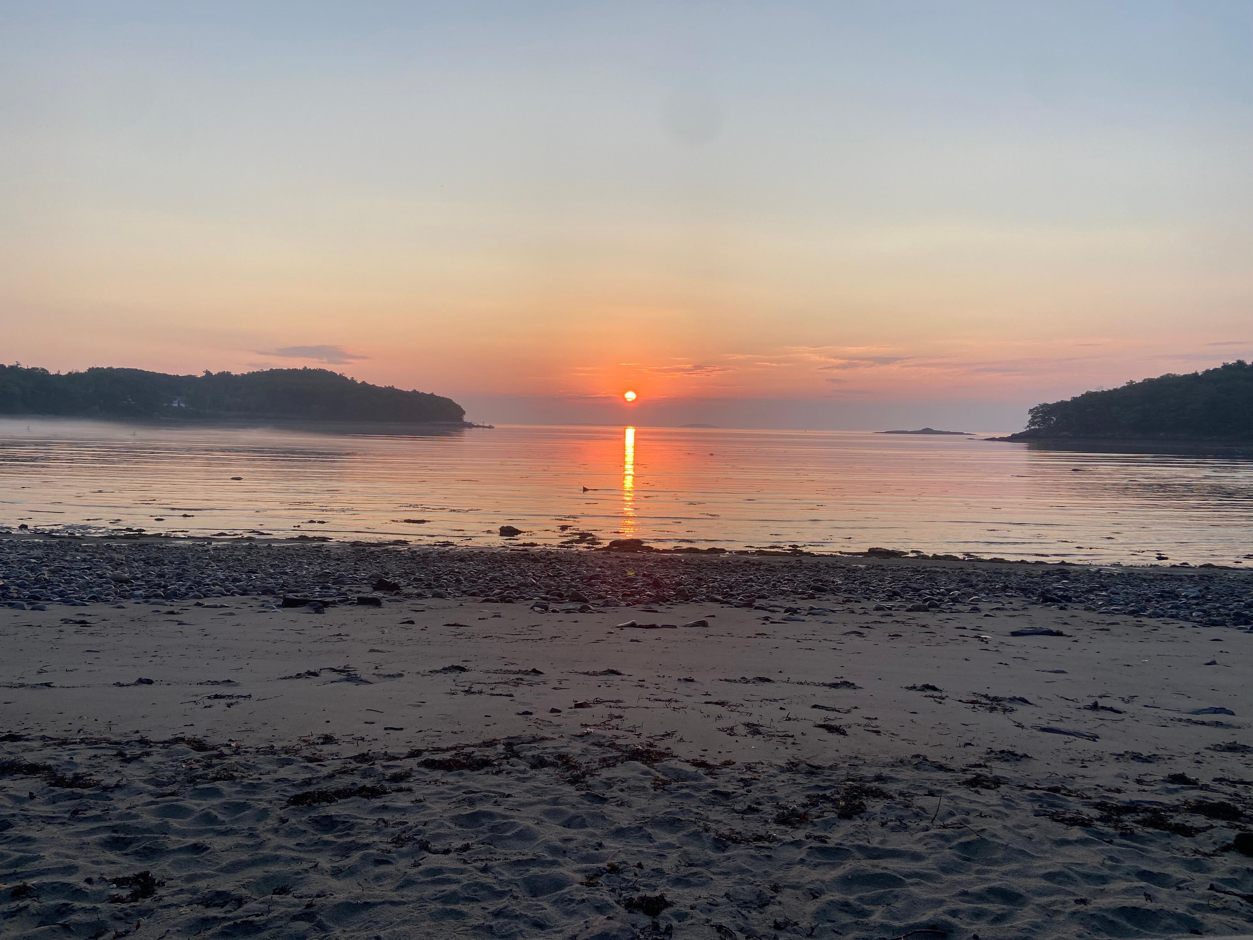 Sunrise from the beach