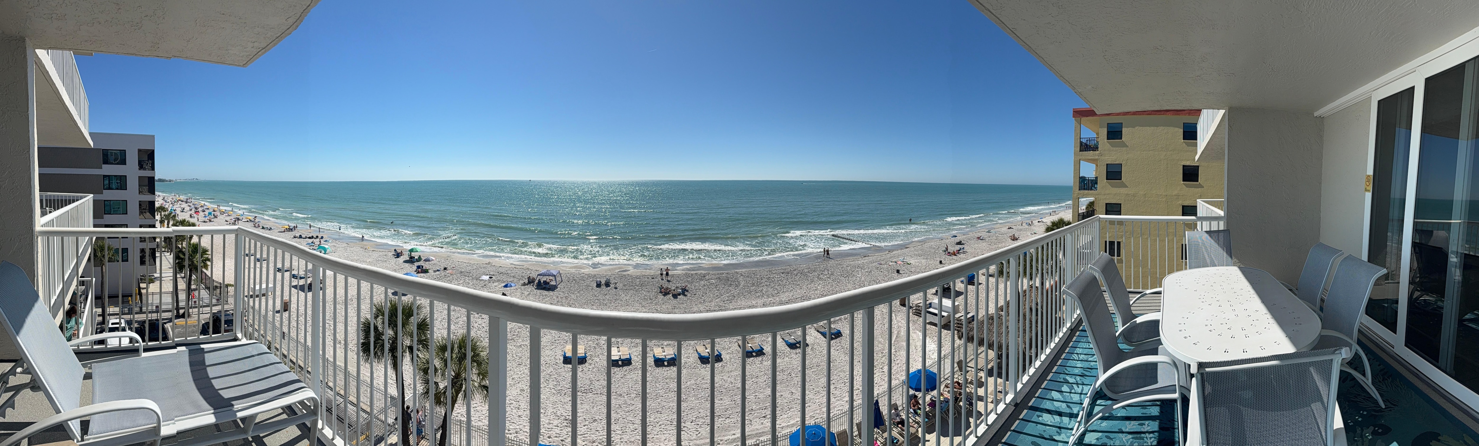 Panoramic view from the balcony!