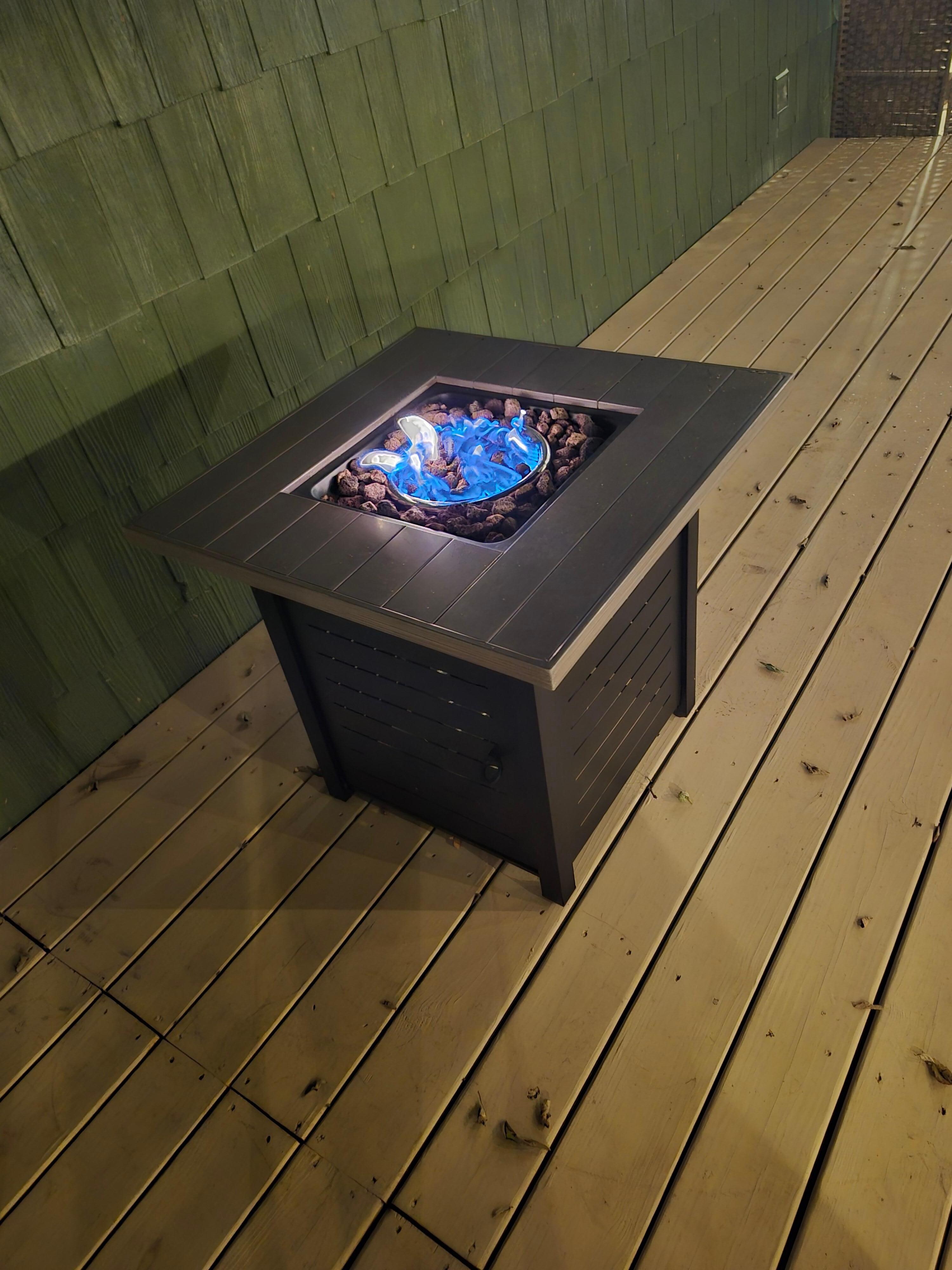 The kids were happy we could make smores!