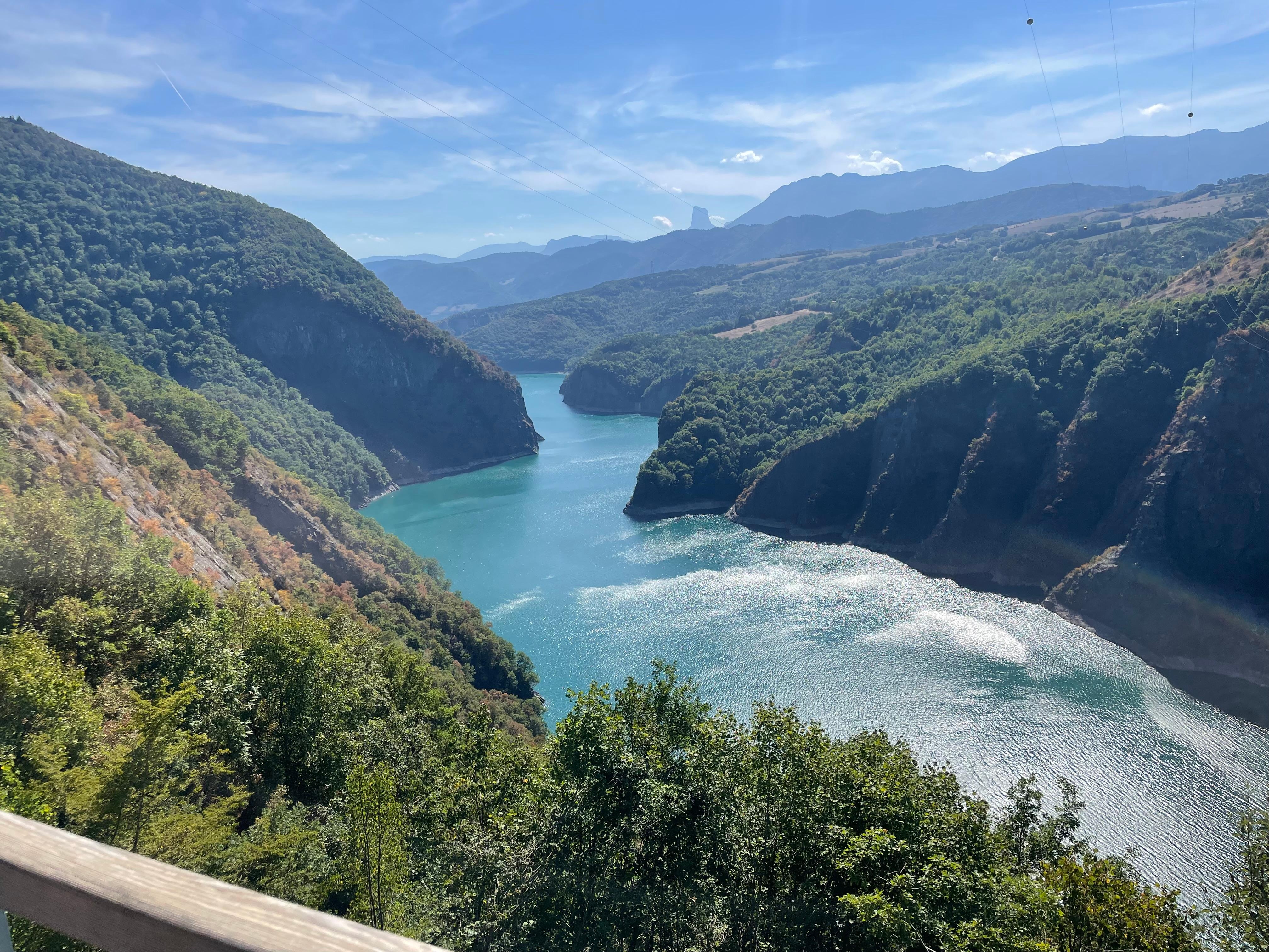 Vue du belvédère du lac de Monteynard