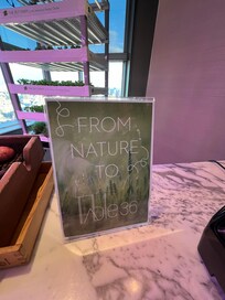 Sustainable living. We would take a shot of the green juice every morning