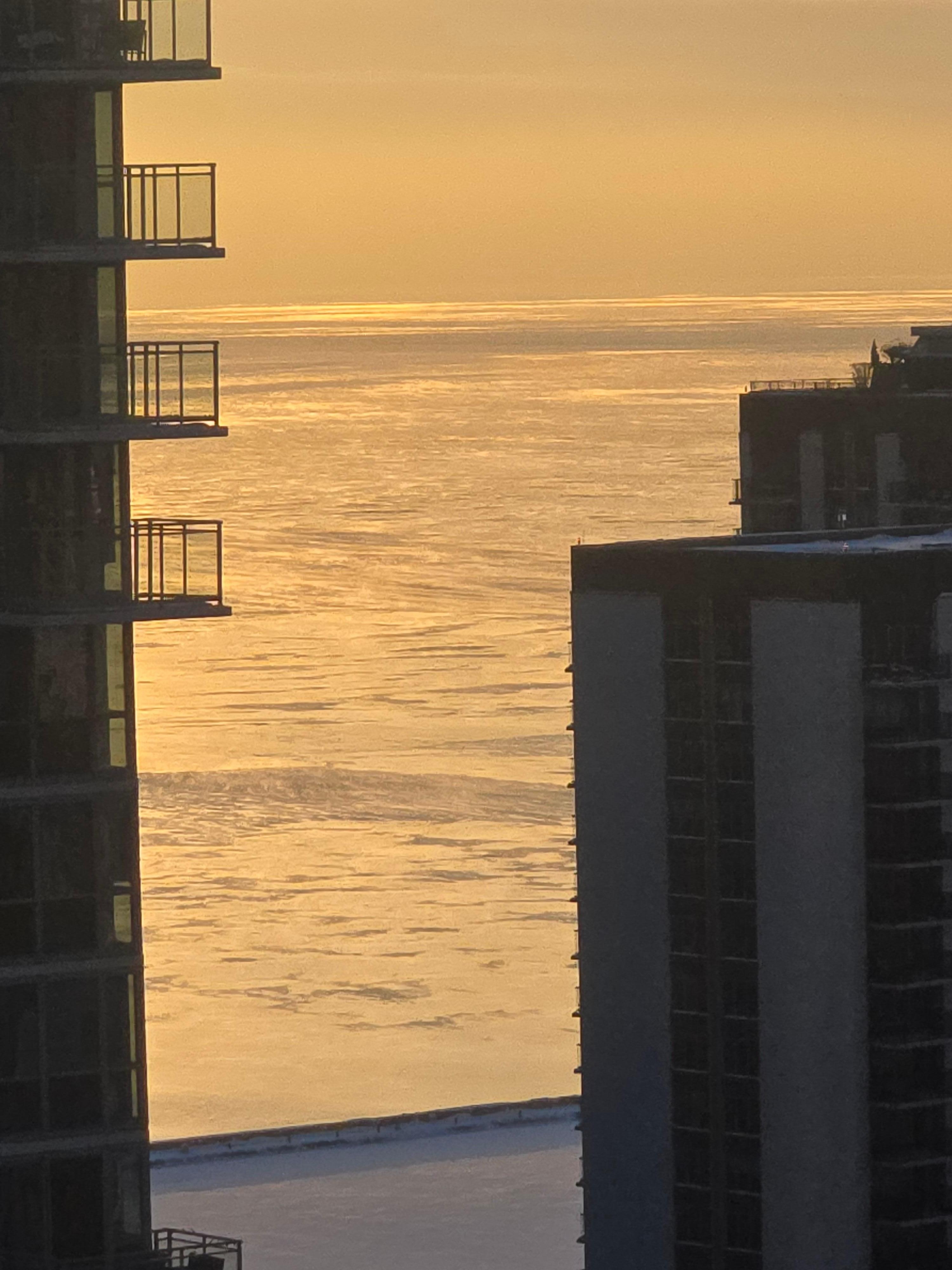 Lake view after the next morning after a snow storm 1/25/26