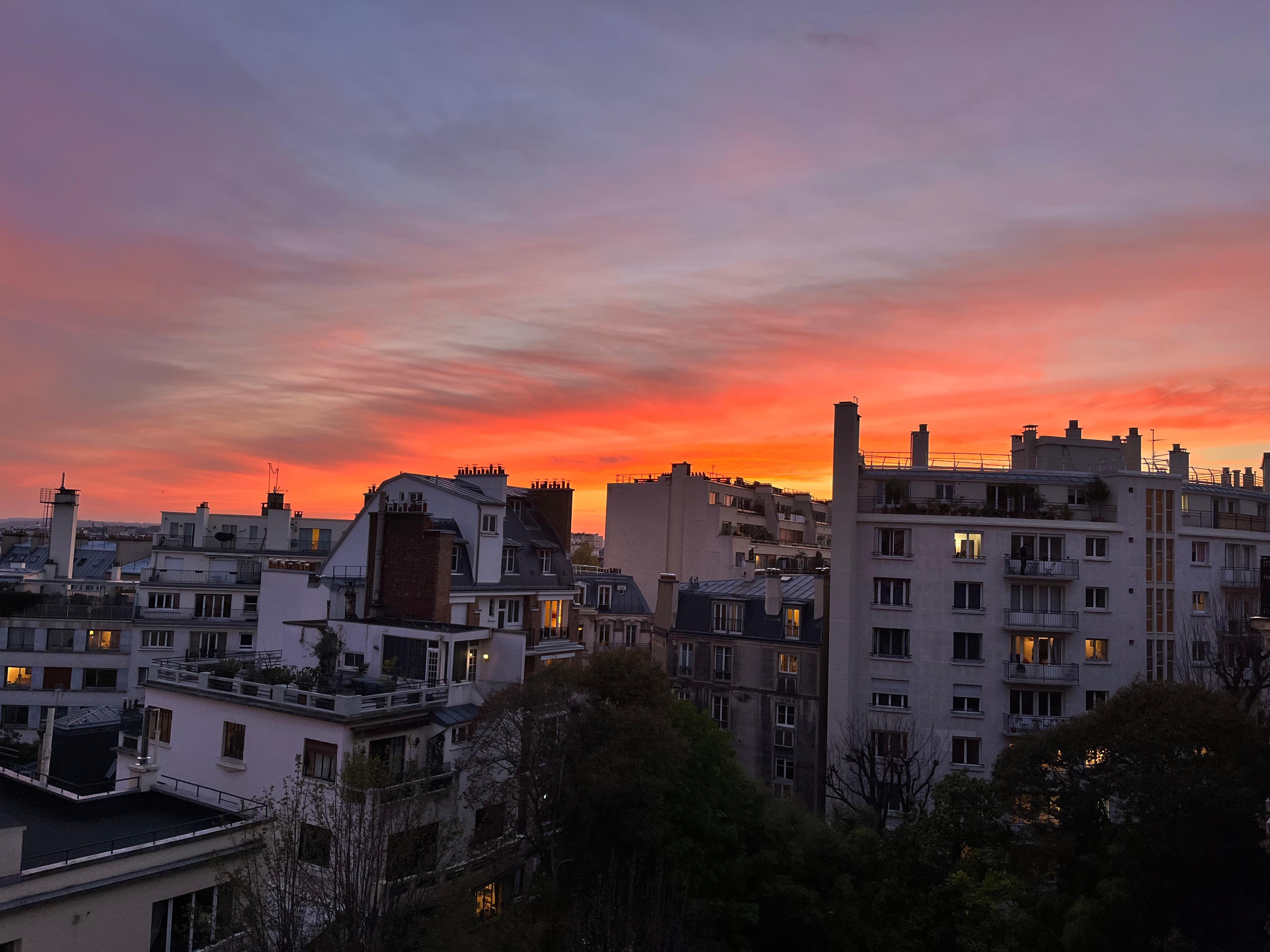 Sunset from the balcony!