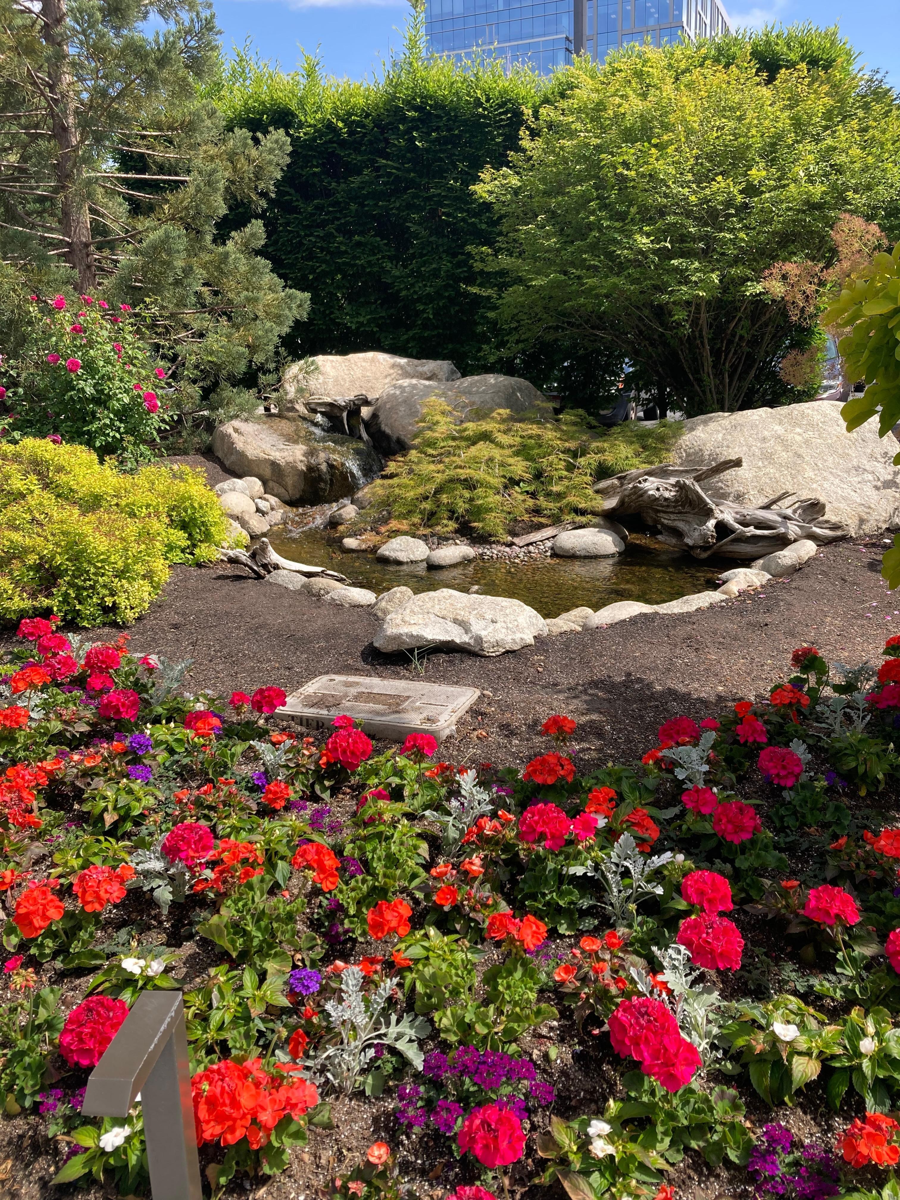 Lovely garden at Little America