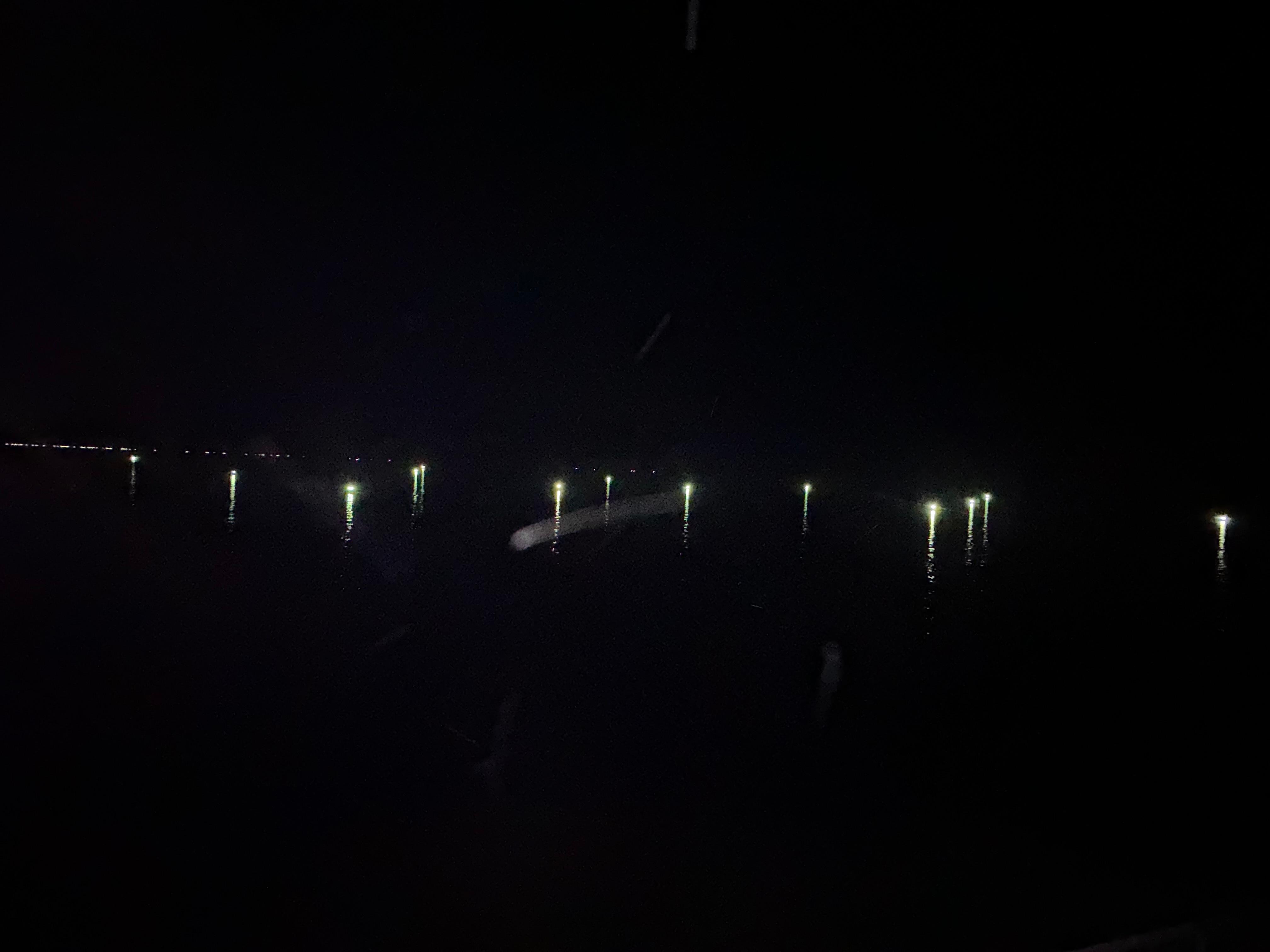 Fishing boats at night 