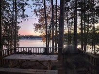 Peaceful sunrise from the patio.