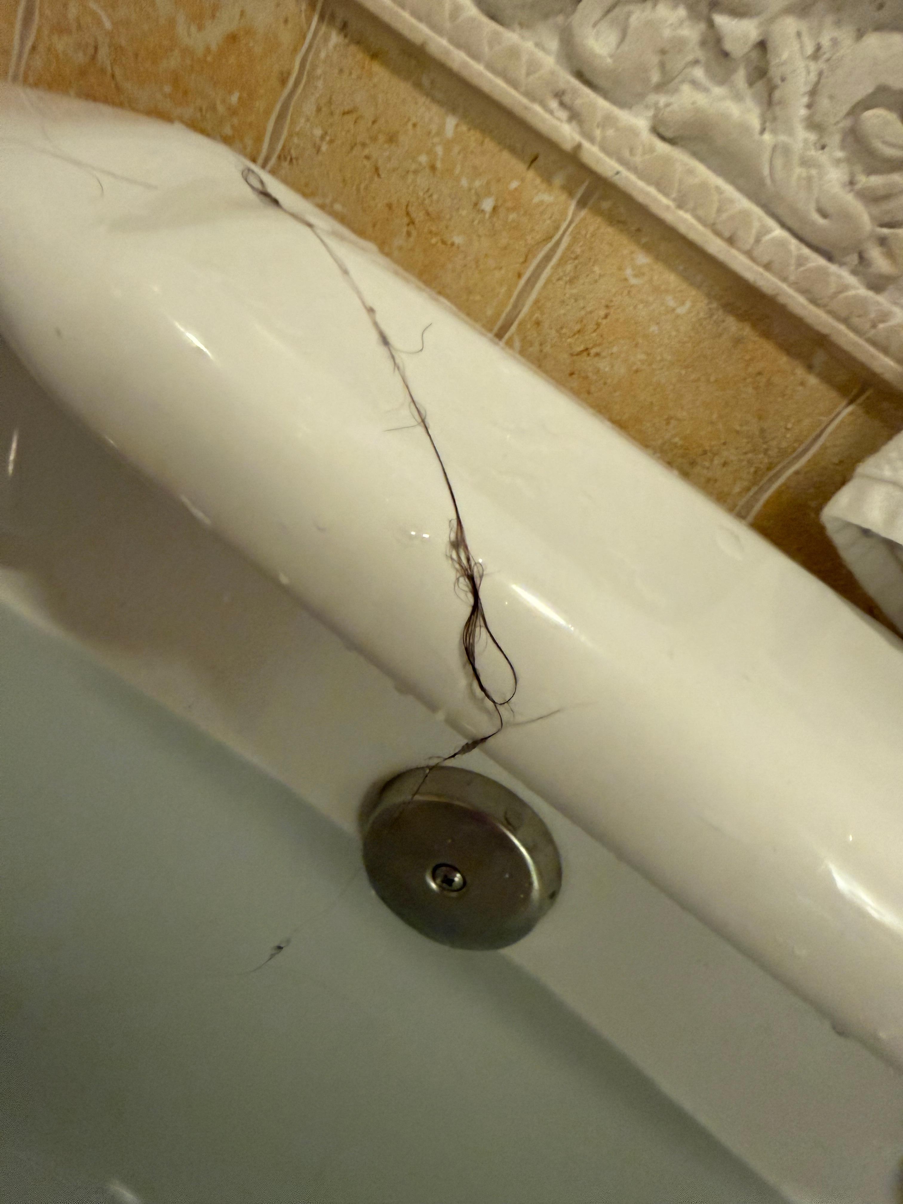 Someone’s hair in the bathtub that wasn’t mine 