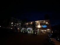 Hotel at night.
