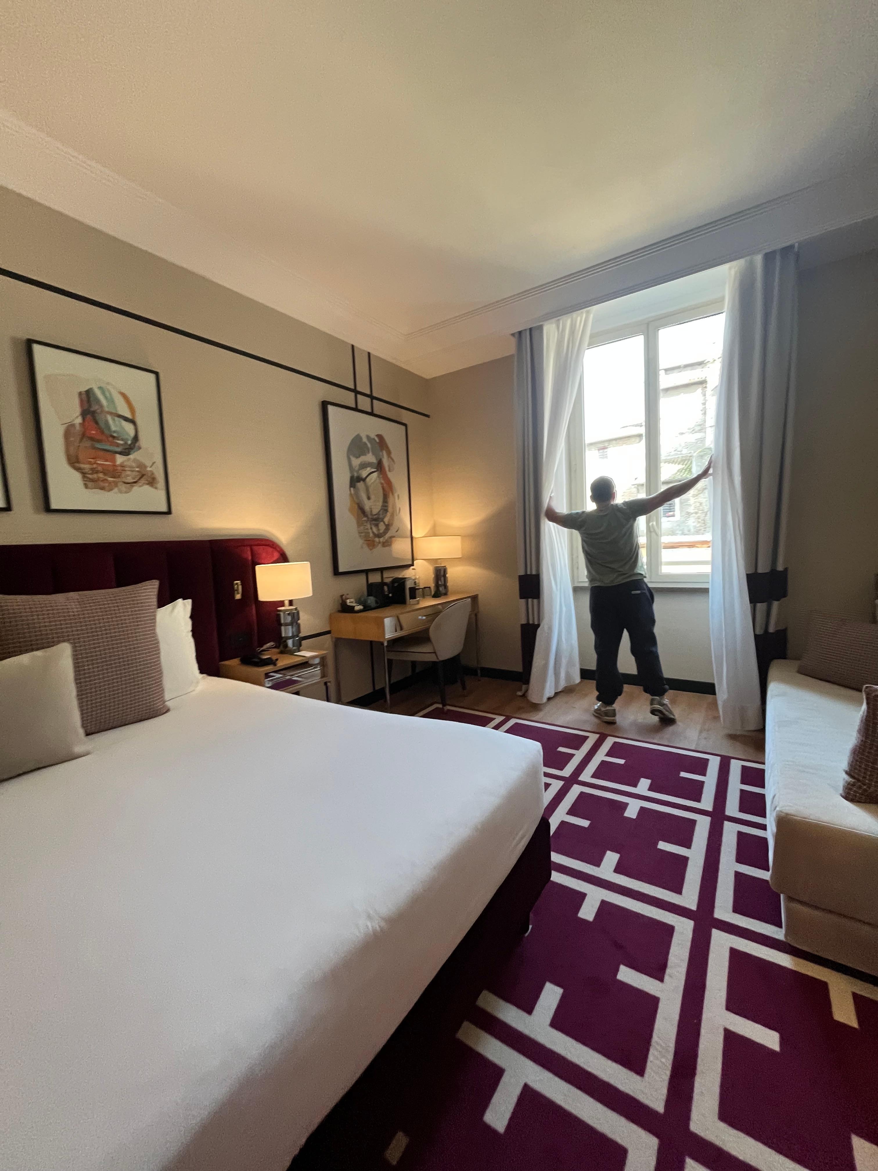 Bedroom had a couch and desk 