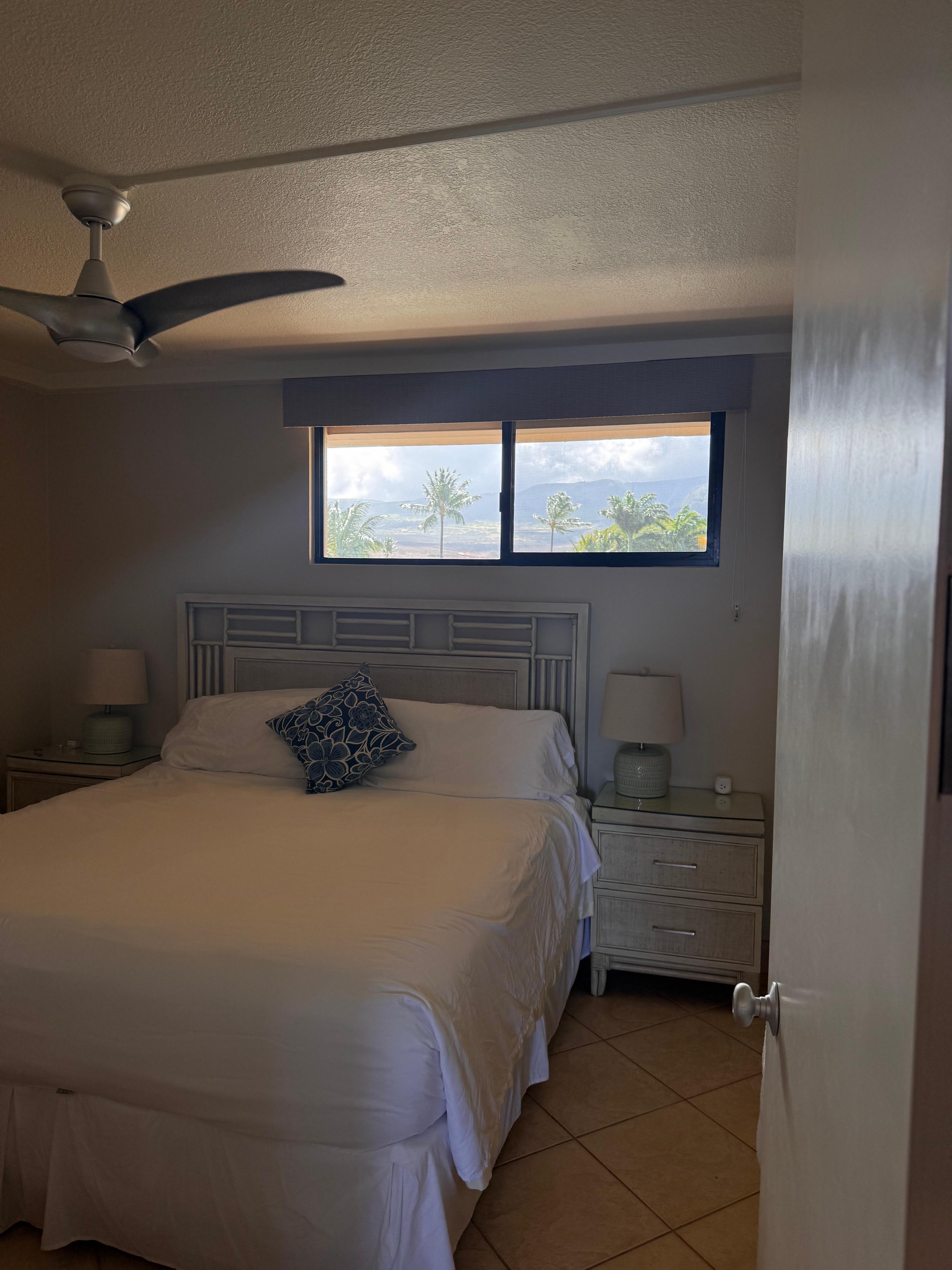 View of the mountains from the Master Bedroom were beautiful.