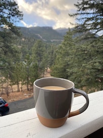 Morning view from the balcony.