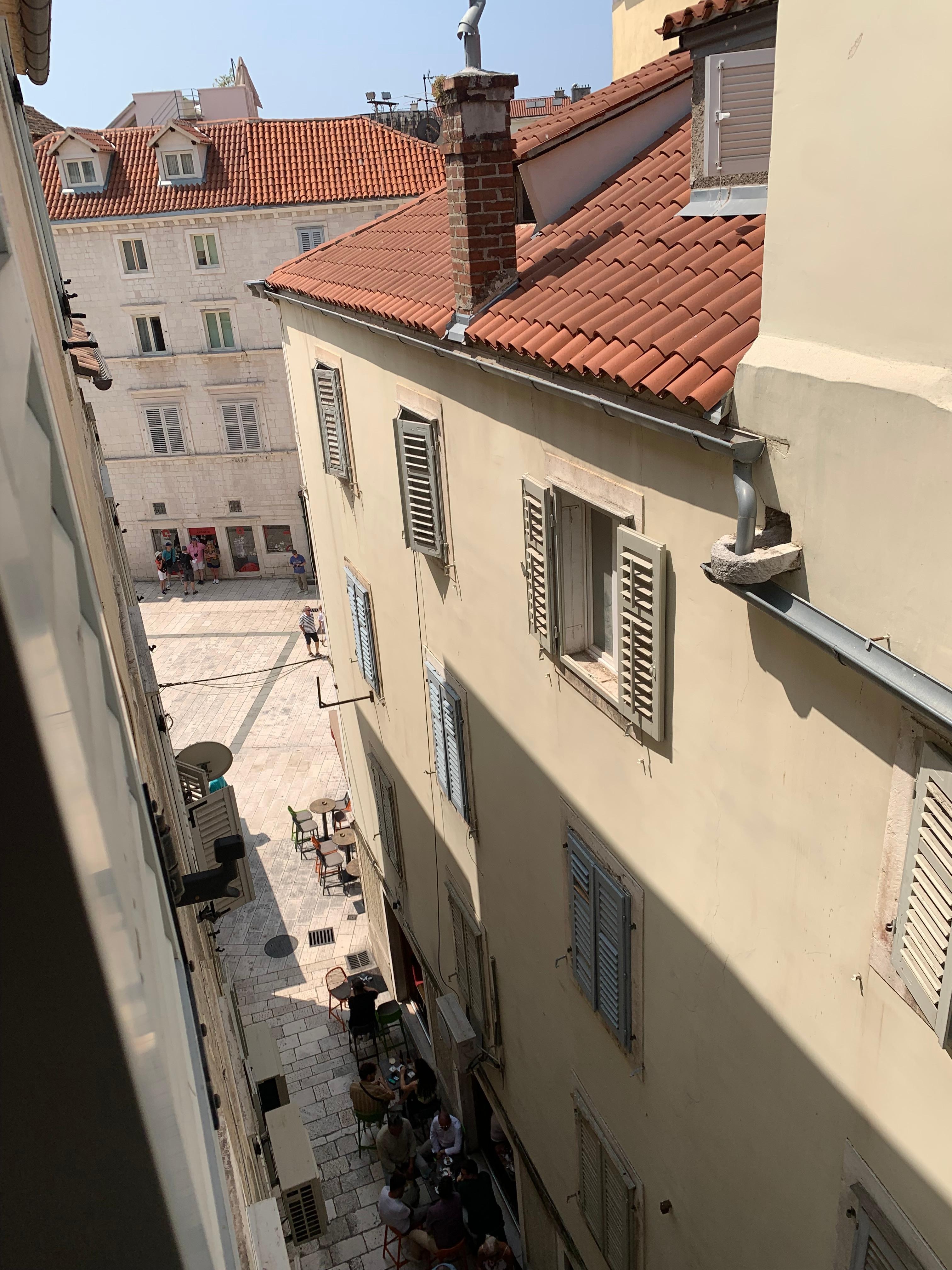 View from our window of the Plaza