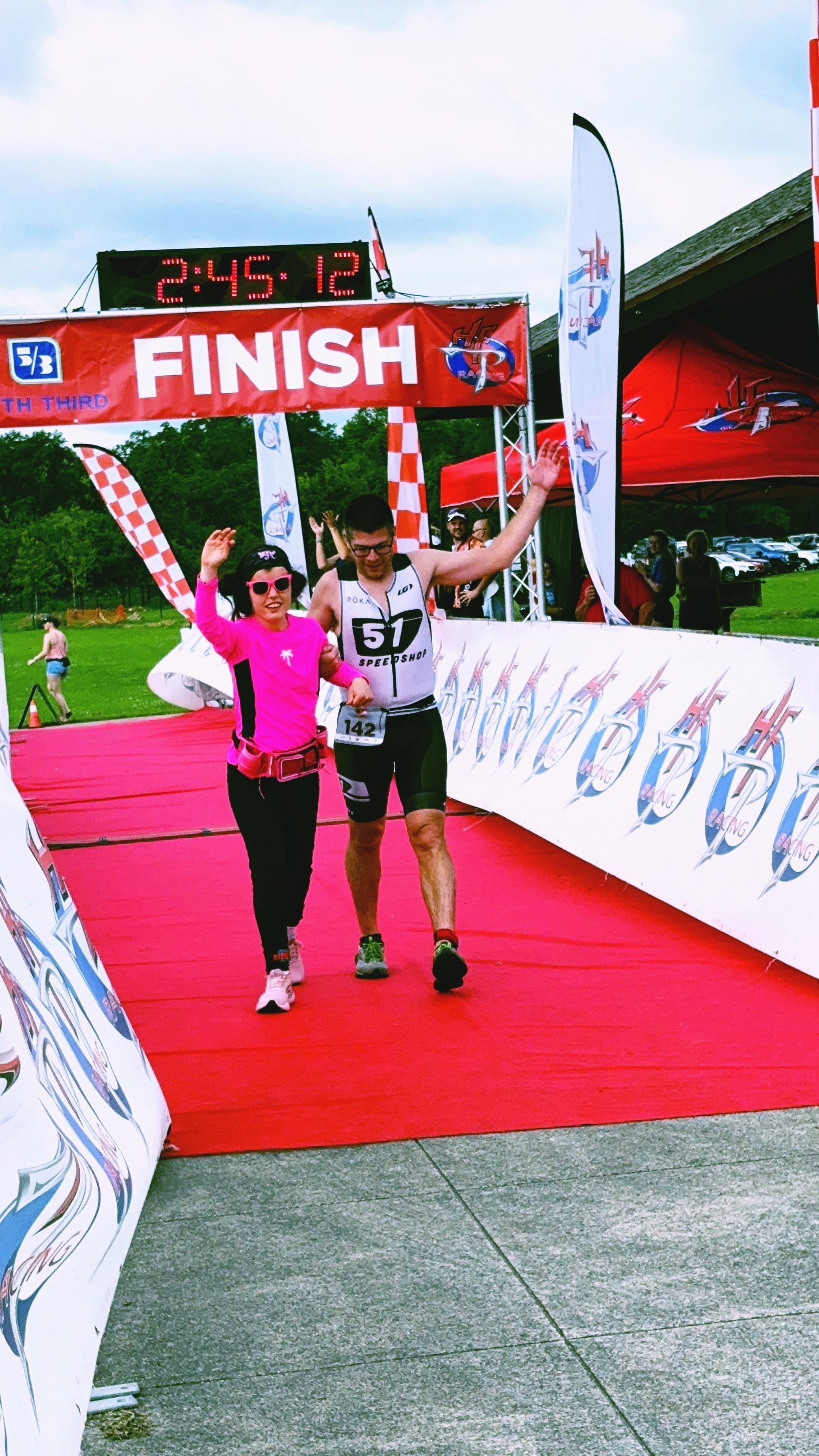 This girl was the reason for our stay. My daughter, a person with multiple disabilities rides in a racing chair. Our stay and peaceful night of sleep enabled her to rise the next morning and complete a triathlon in a raft i& her racing chair.!
