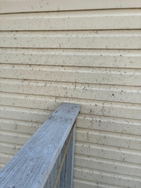 Again, dirty wall of house
