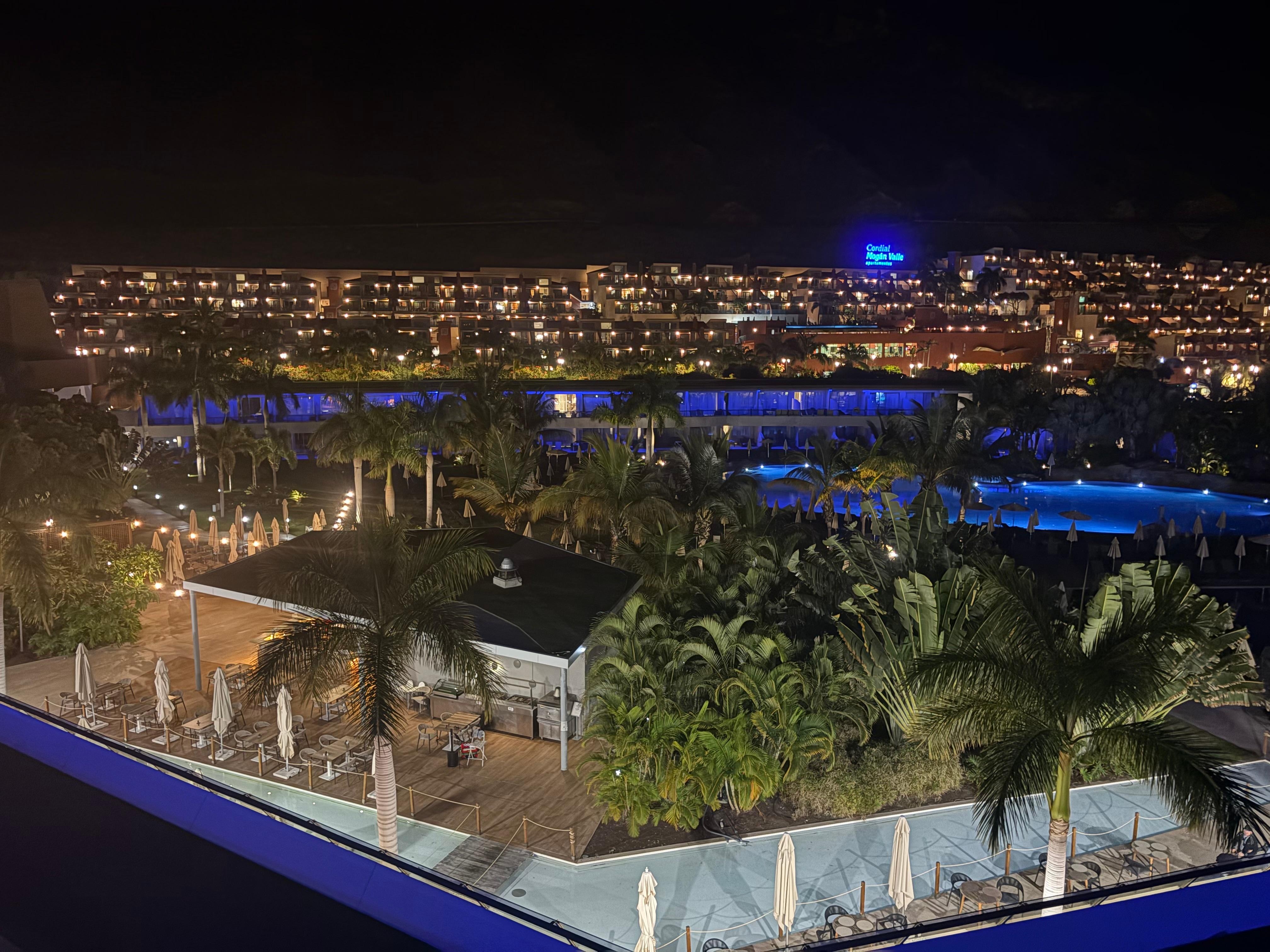 View from our balcony Building one, third floor. 