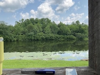 The pond was so soothing to our souls. And the family of geese were charming to watch.