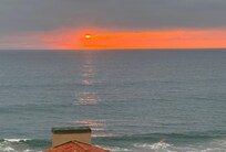 sunset from the 3rd story sitting area it the Oak building! Beautiful!