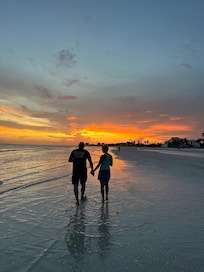 Sunset on the beach
