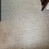 The cleanest part of the floor