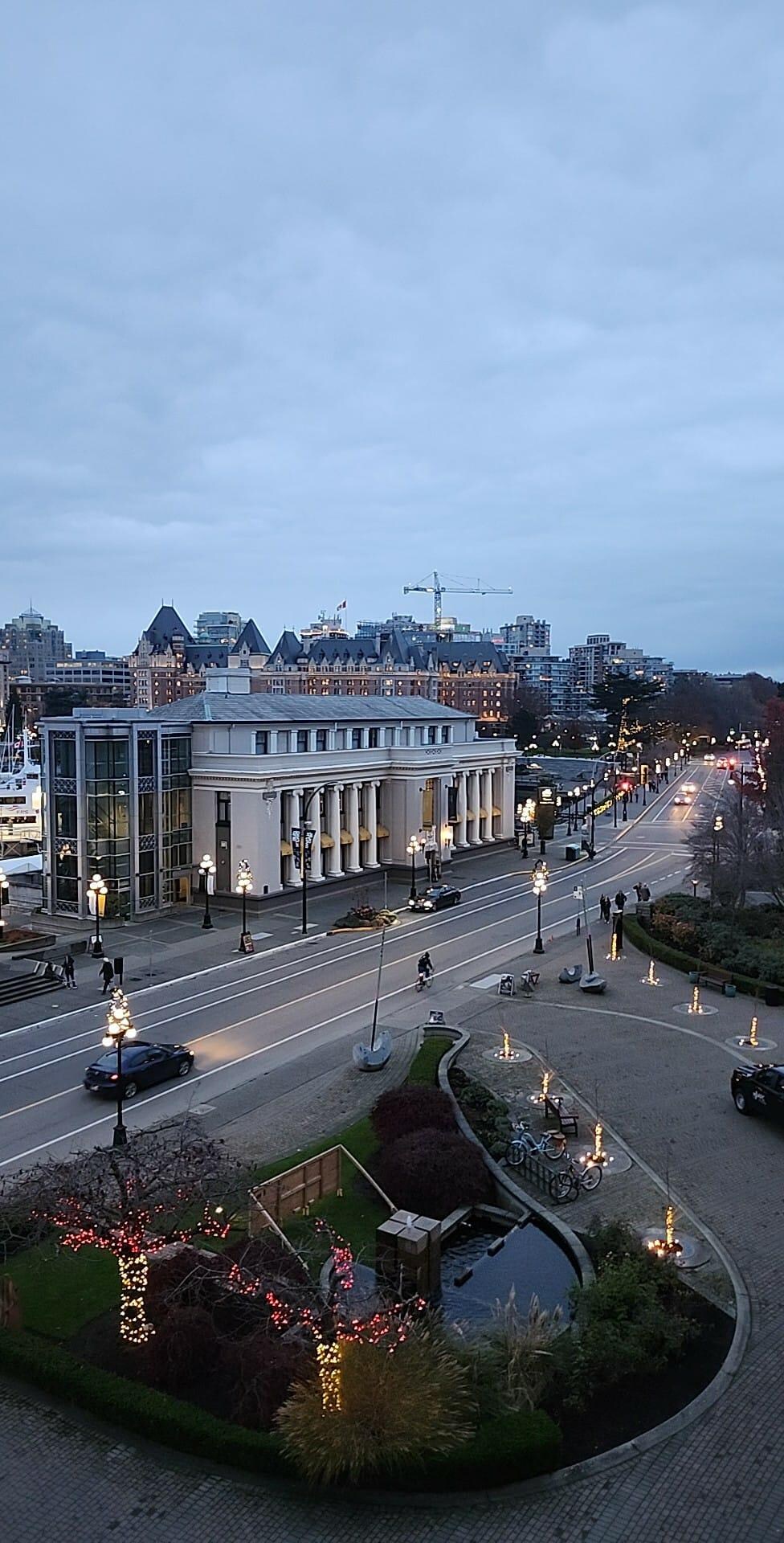 Veiw from our room. It is even more beautiful at night with all of the lights in the Harbour 