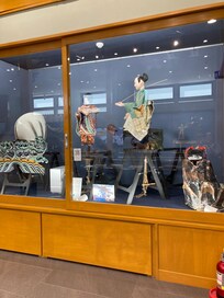 The puppet museum near the castle was small but interesting. When we visited, junior high students were practicing for the festival so we got to see how the puppets were used.