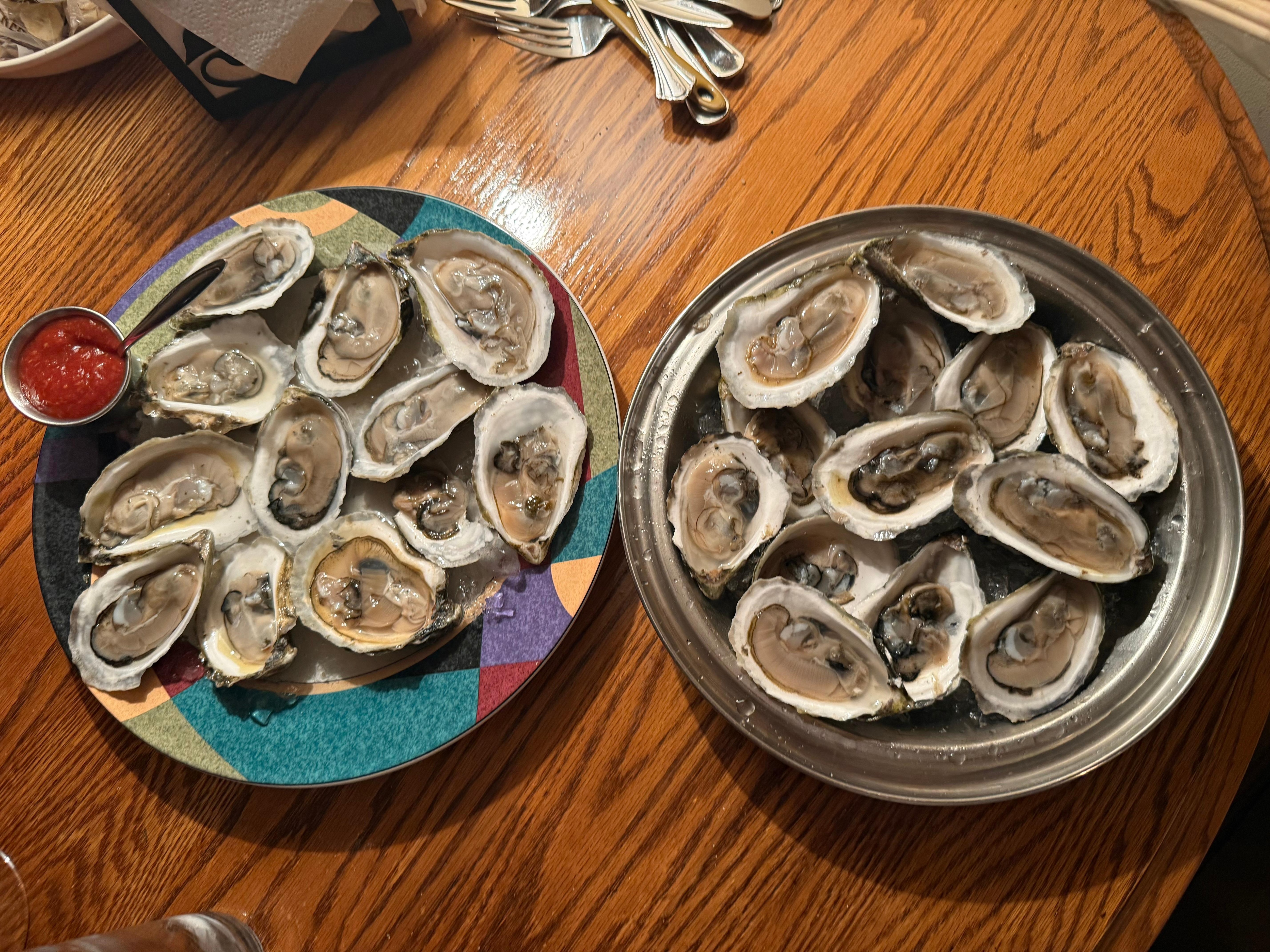 Buy fresh Wellfleet oysters at Mac’s Seafood in nearby town and shuck at the house. We also had them steam us 2 lb. lobsters. Perfect. 