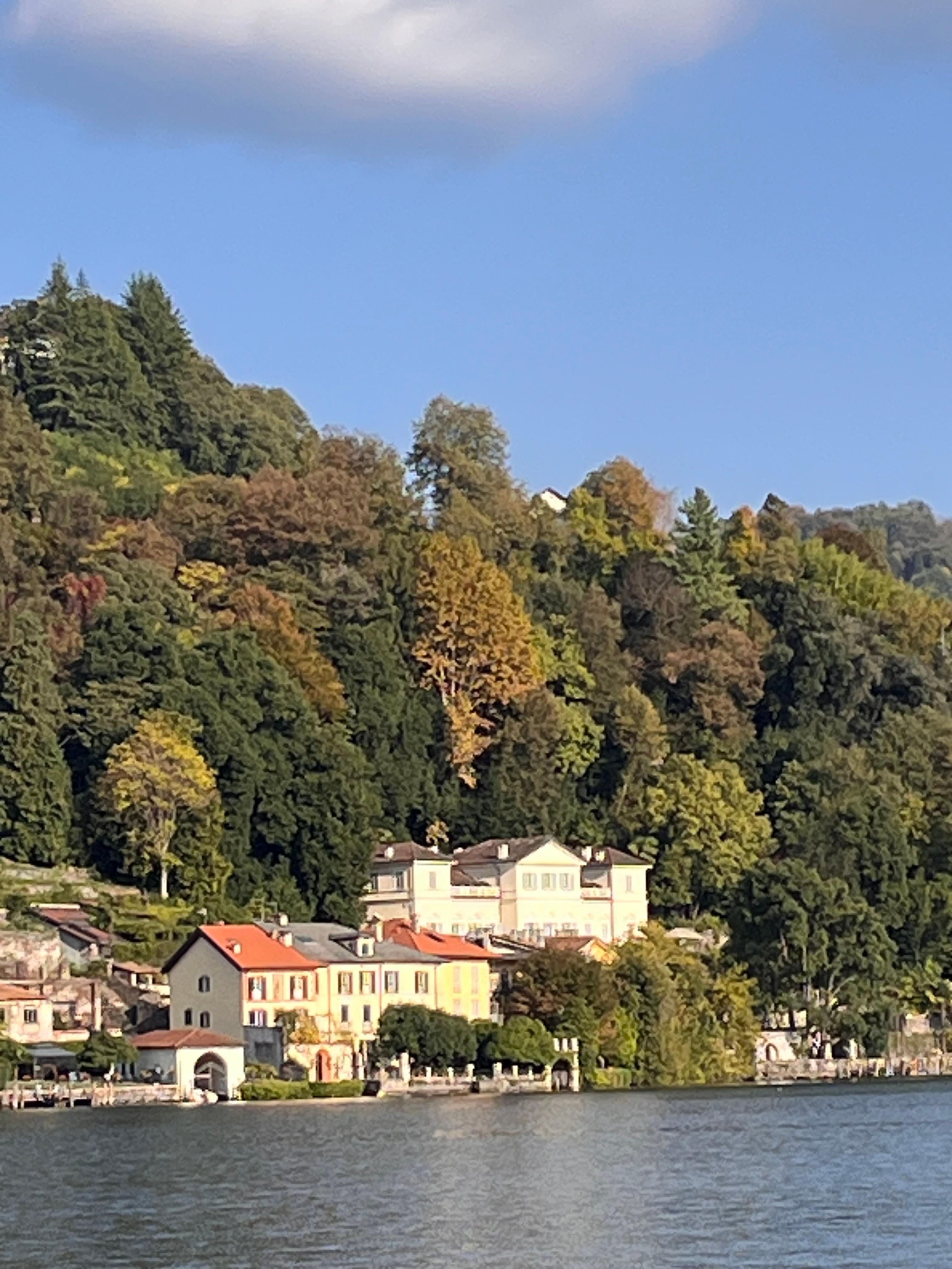 House seen from the lake.