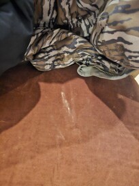 White powdered substance on chair