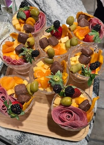 Our complimentary charcuterie cups...so delightful!