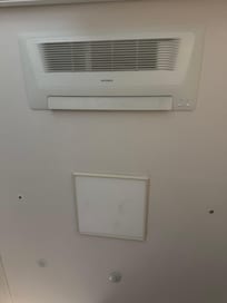 Air conditioning on ceiling fan was great