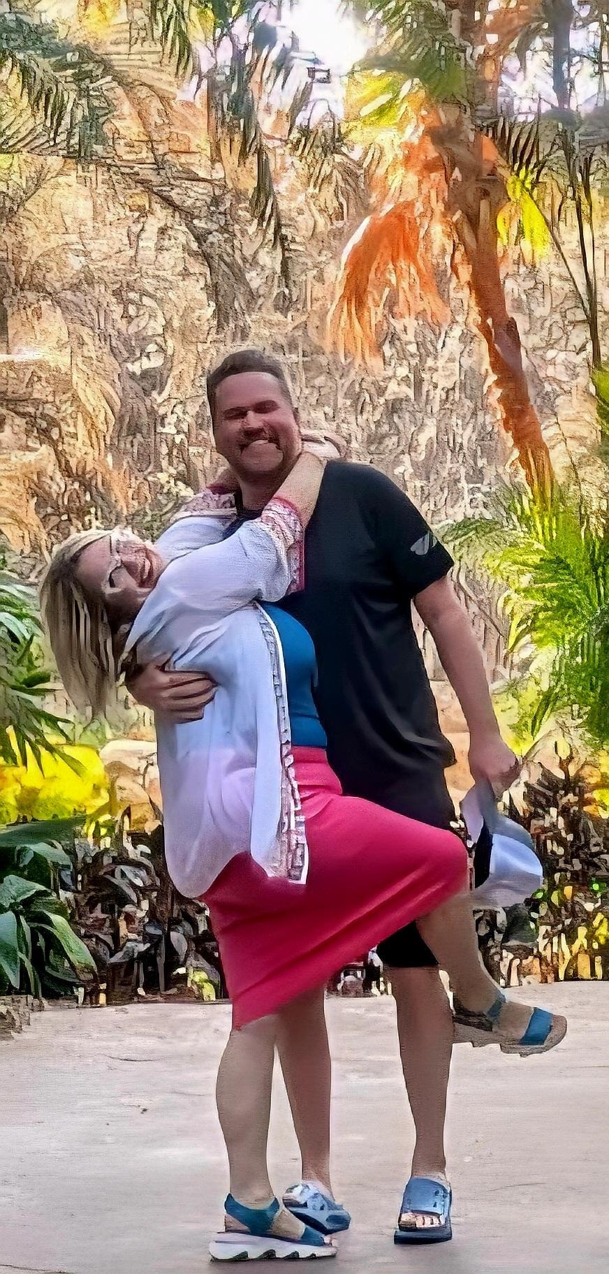 Just a few minutes from all the parks, including this day at dolphin cove.