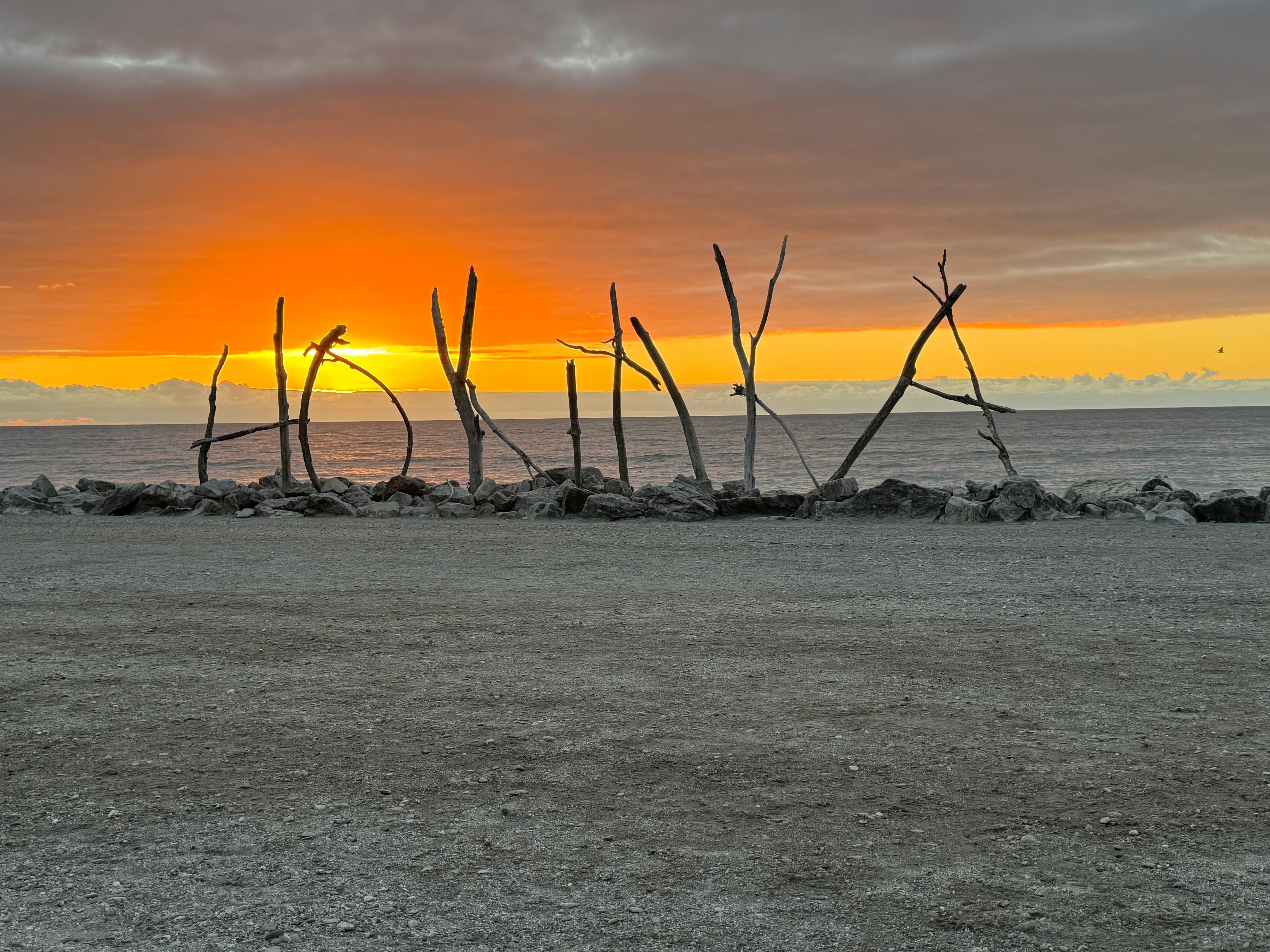Hokitika beach-front