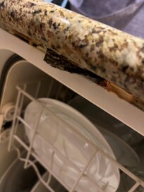 dishwasher was not
mounted