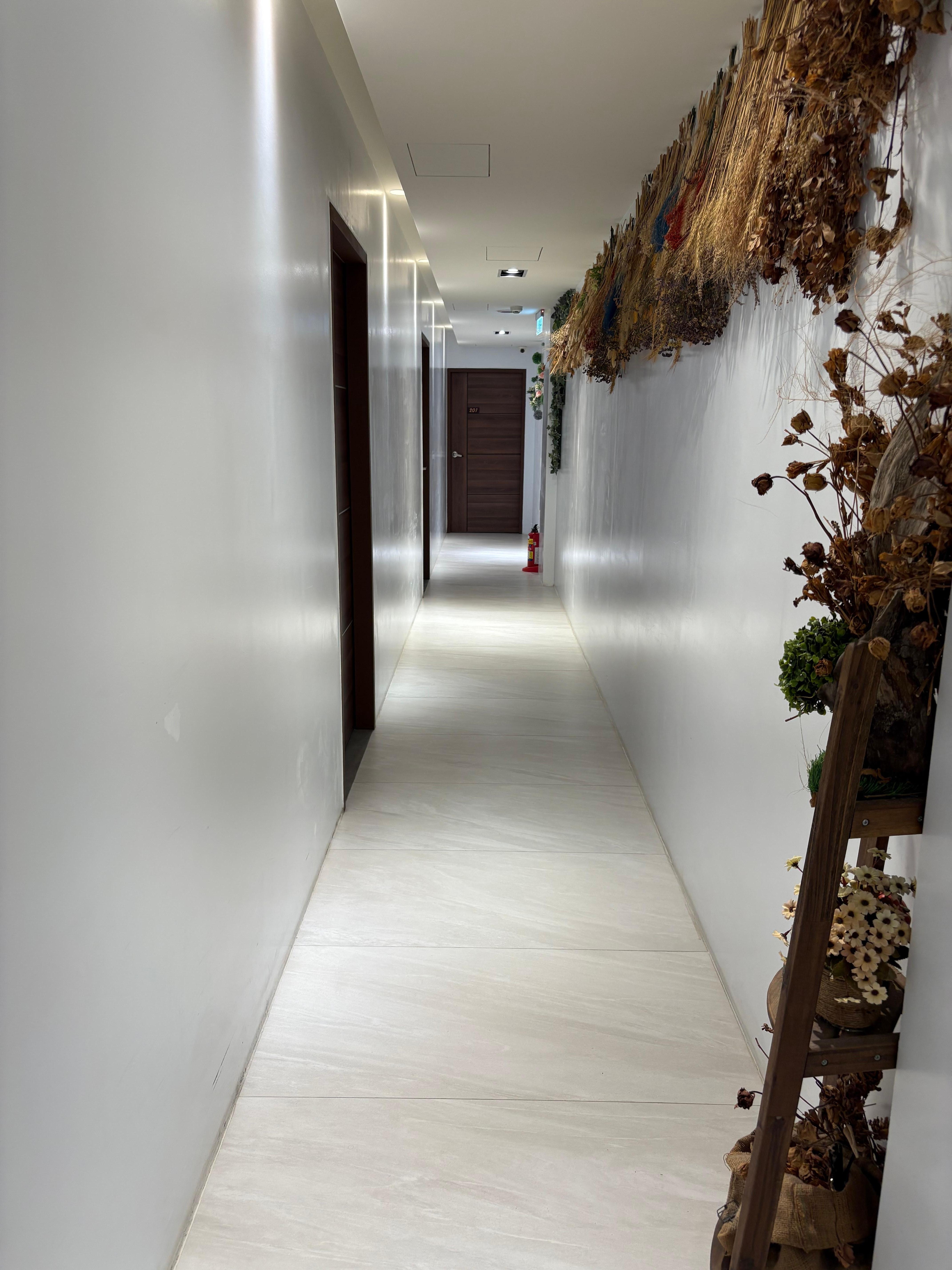 Hallway to room