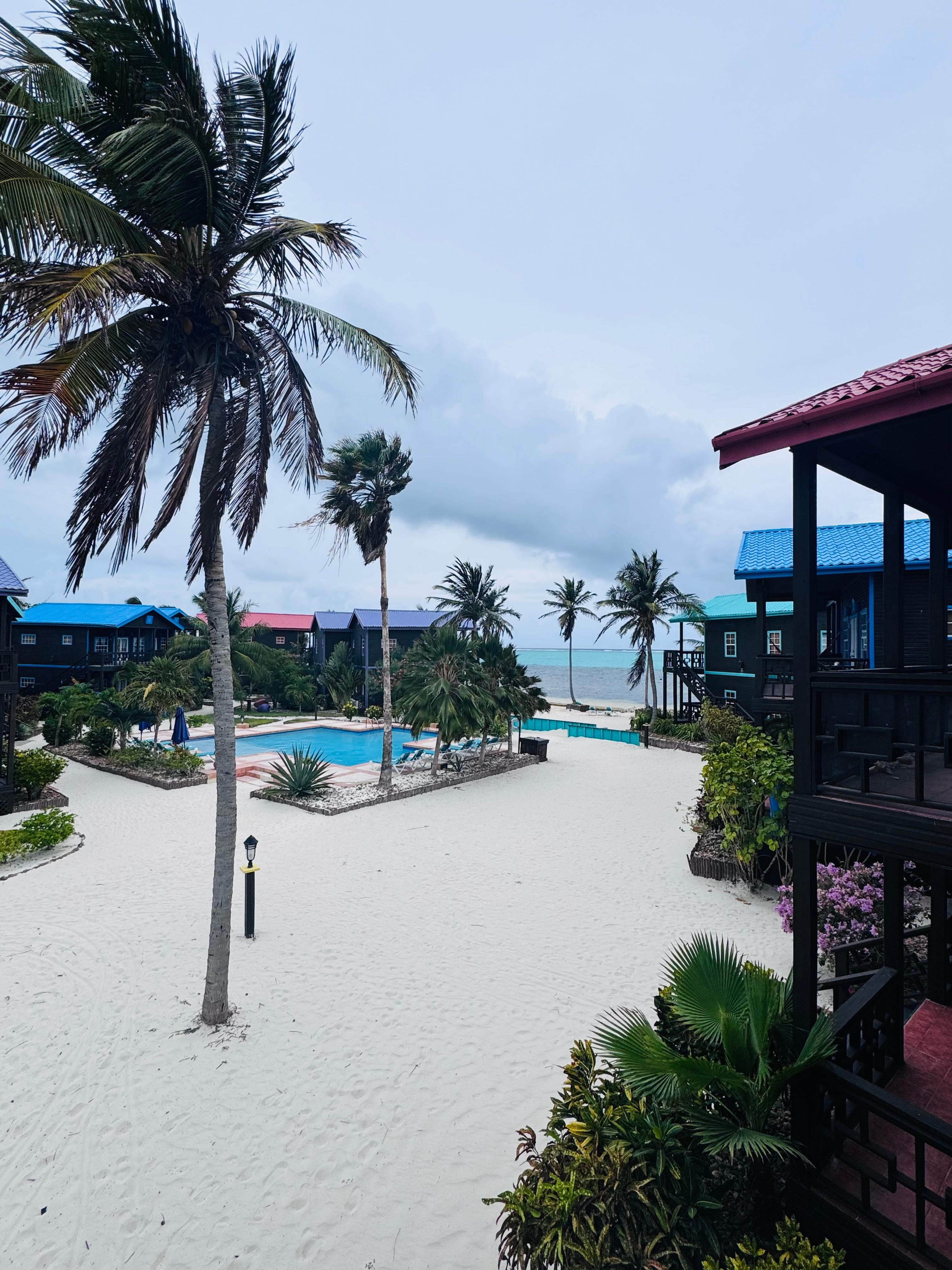 A view of the ocean from our balcony! Stunning!