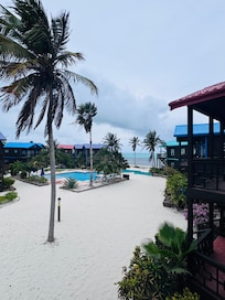 A view of the ocean from our balcony! Stunning!